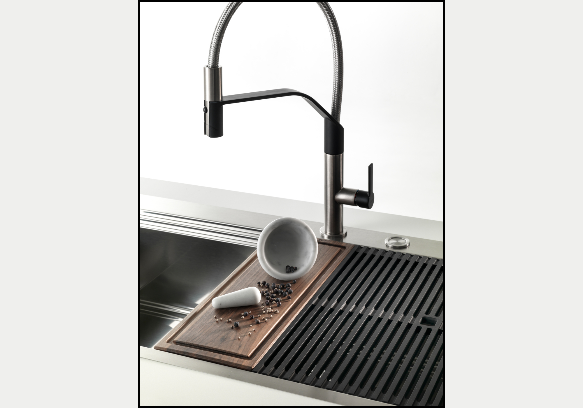 1034056 Кухонная мойка Milanello Gun Metal workstation 1034 056 Foster  - Вид №3