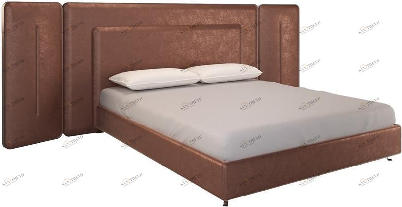 Jetclass Двуспальная кровать с мягким изголовьем  Jno101a.16, jno101a.18, jno101a.20 