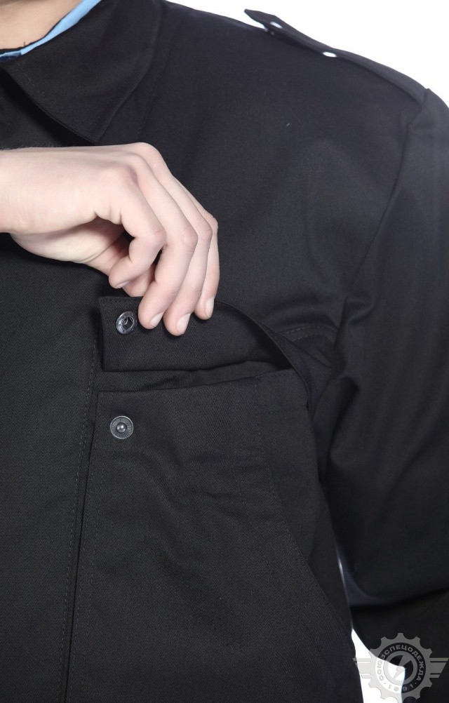 61514 Костюм "Страйк" летний черный  Одежда для охранных структур  размер 44-46/170-176 Спецодежда  - Вид №10