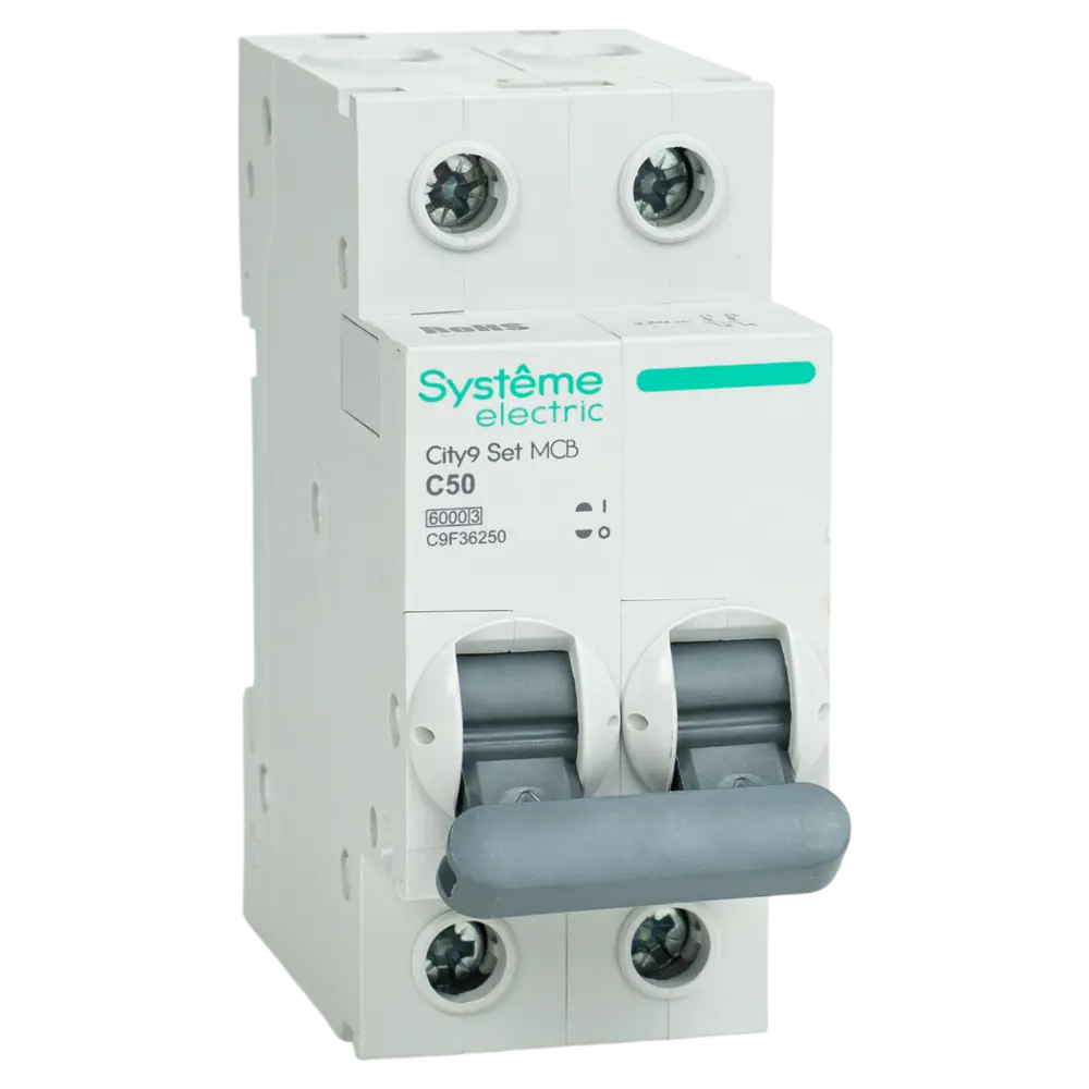 Автоматический выключатель Systeme Electric City9 Set C9F36250 2P С50 А 6 кА 89412725 STLM-2185310 - Вид №2