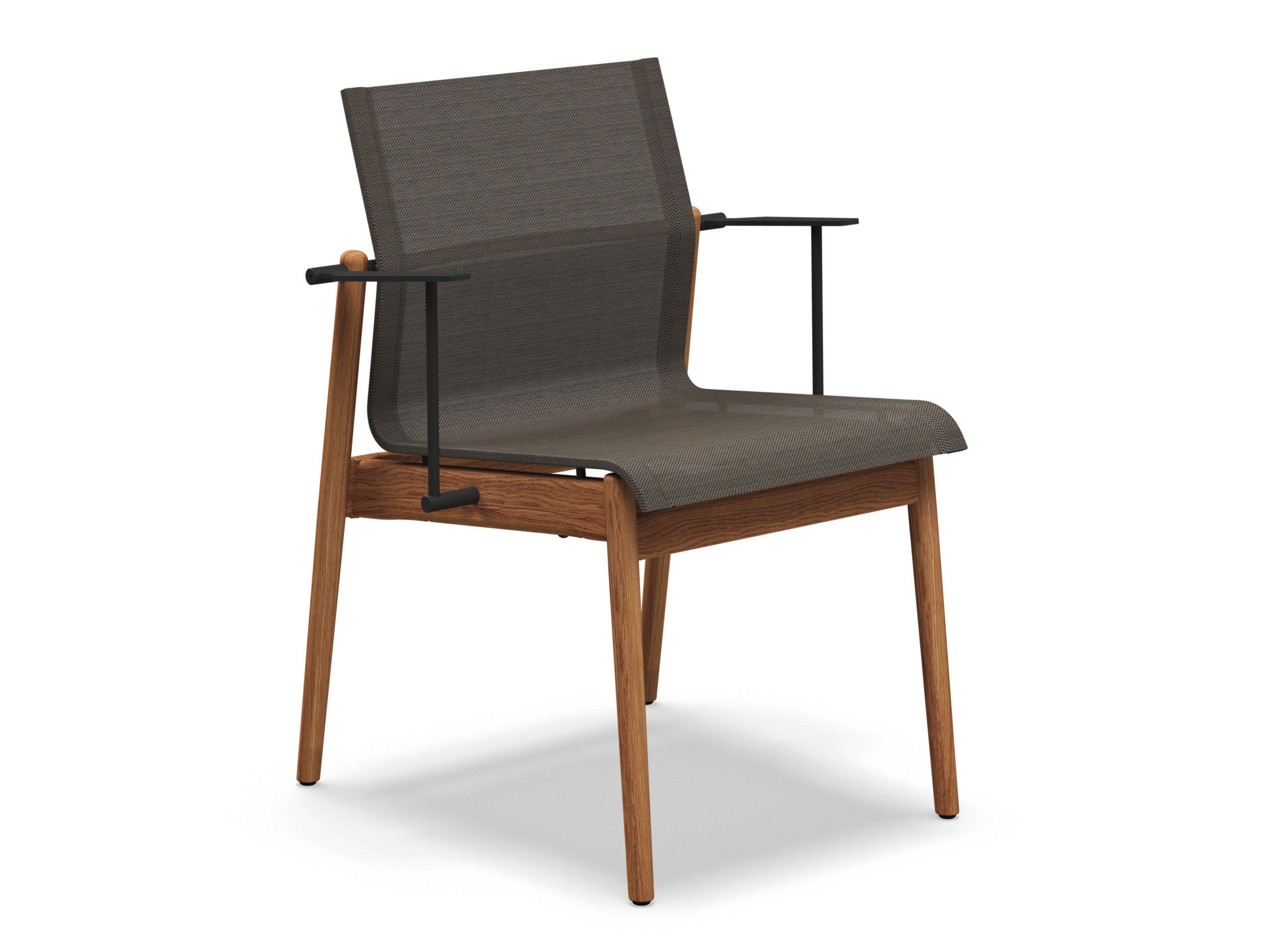 Тканевый штабелируемый садовый стул с подлокотниками Gloster Sway ARCH-00021310 - Вид №2