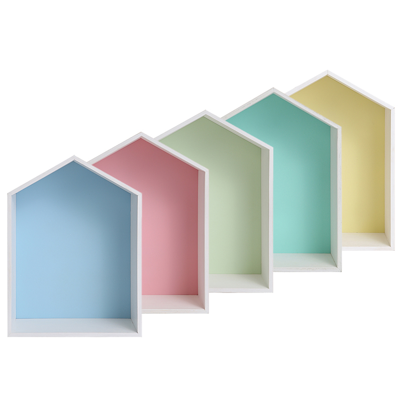 Полка-домик Porto зеленая VAMVIGVAM  282242 Белый;зеленый Santreyd  - Вид №1