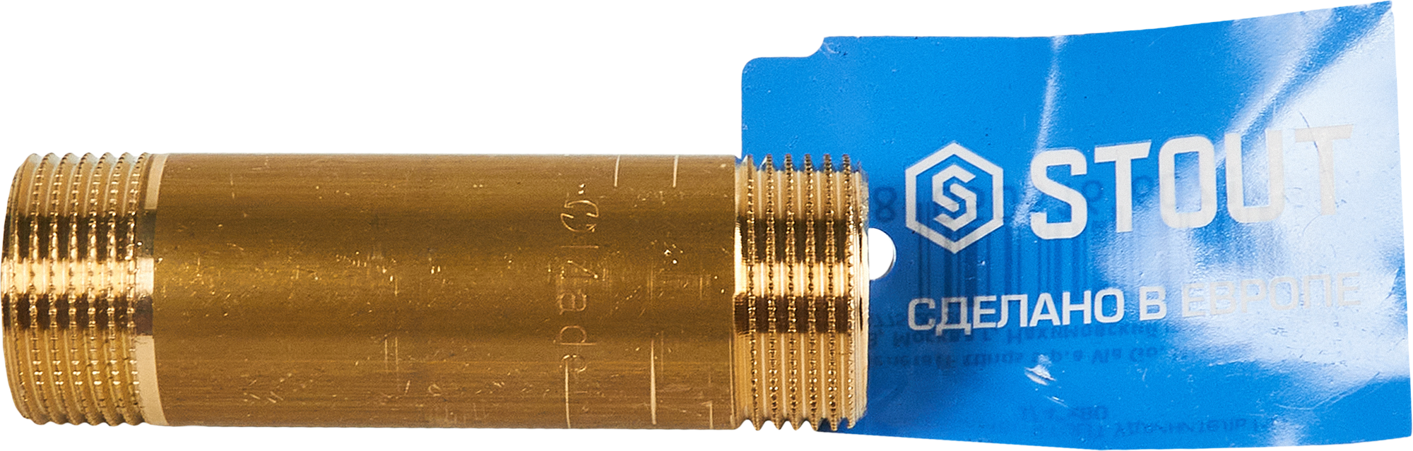 Бочонок латунный 3/4"x80 STOUT для систем водоснабжения 86142161 STLM-0066399 - Вид №2