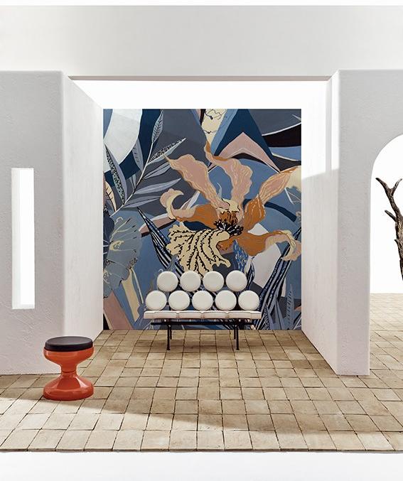 Wall&decò Огнеупорные обои с цветочными мотивами Contemporary wallpaper 2020 Wdop200 - Вид №3