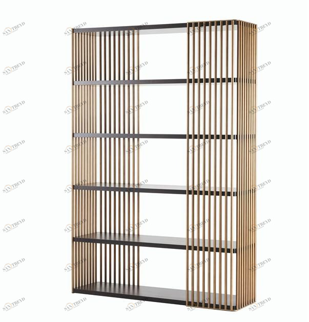 SELVA Открытый двусторонний книжный шкаф из дерева и металла  8088 