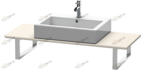XL012C09191 X-Large Консоль для накладных раковин и встраиваемых умывальников Серо-коричневый декор Duravit