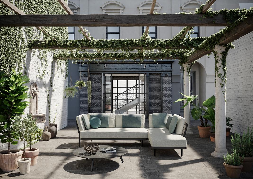 MNST1214 Concept 3 teak nero черный Manutti Flex - Вид №2