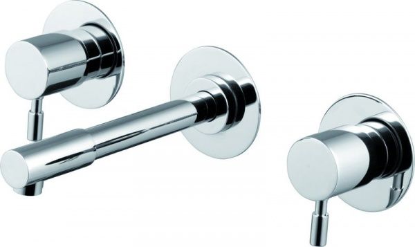 7058-010 Mariner Energy, смеситель для рак. из стены на 3 отверстия с дон. клапаном "click clack", цвет хром