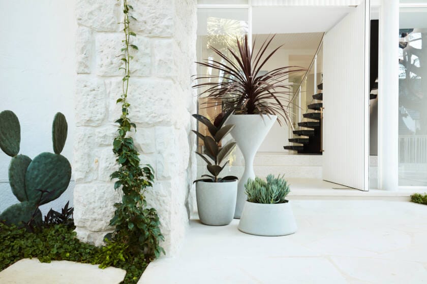 Бетонный низкий садовый горшок SWISSPEARL Softline ARCH-00036834 - Вид №1