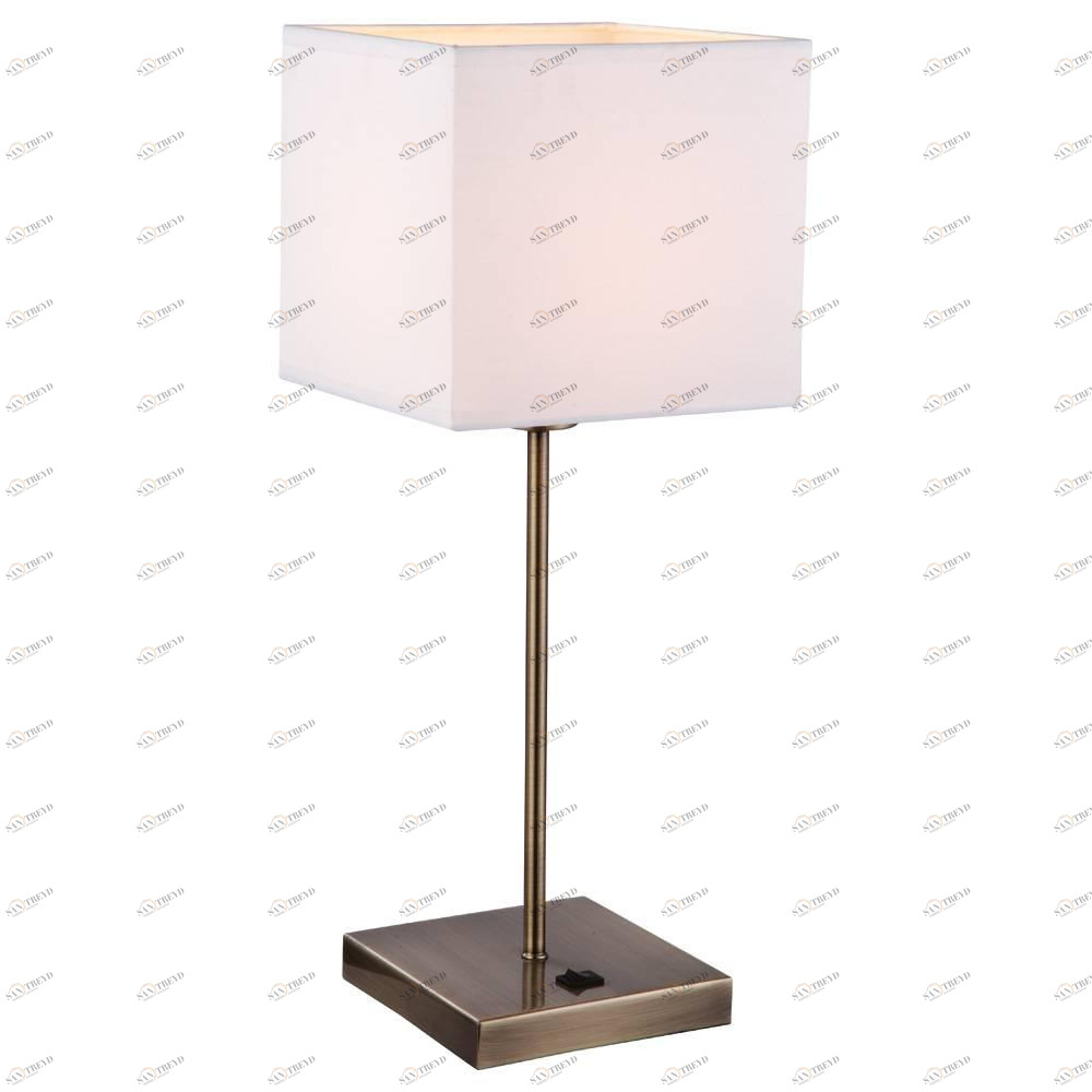 Настольная лампа Arte Lamp Cubes A9247LT-1AB ARTE LAMP КЛАССИЧЕСКИЕ 079551 Белый;бронза 