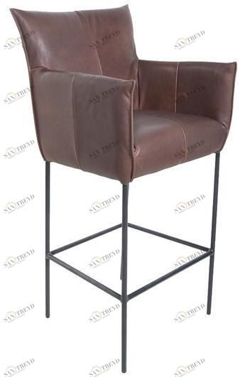 Jess Высокий кожаный табурет с подлокотниками Forward sun-id-1389532