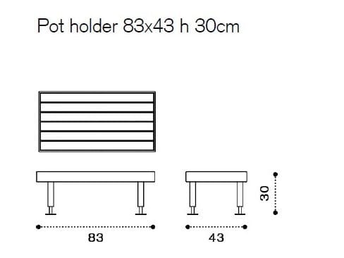 Металлическая садовая скамейка Ethimo семена ARCH-00121236 - Вид №9