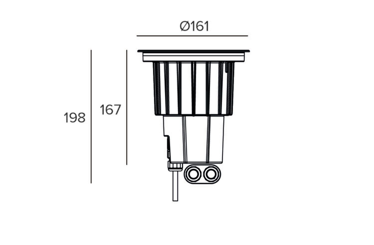 Светодиодный прожектор с утопленным заземлением TARGETTI KEPLERO MINI GIMBAL ARCH-00144033 - Вид №2