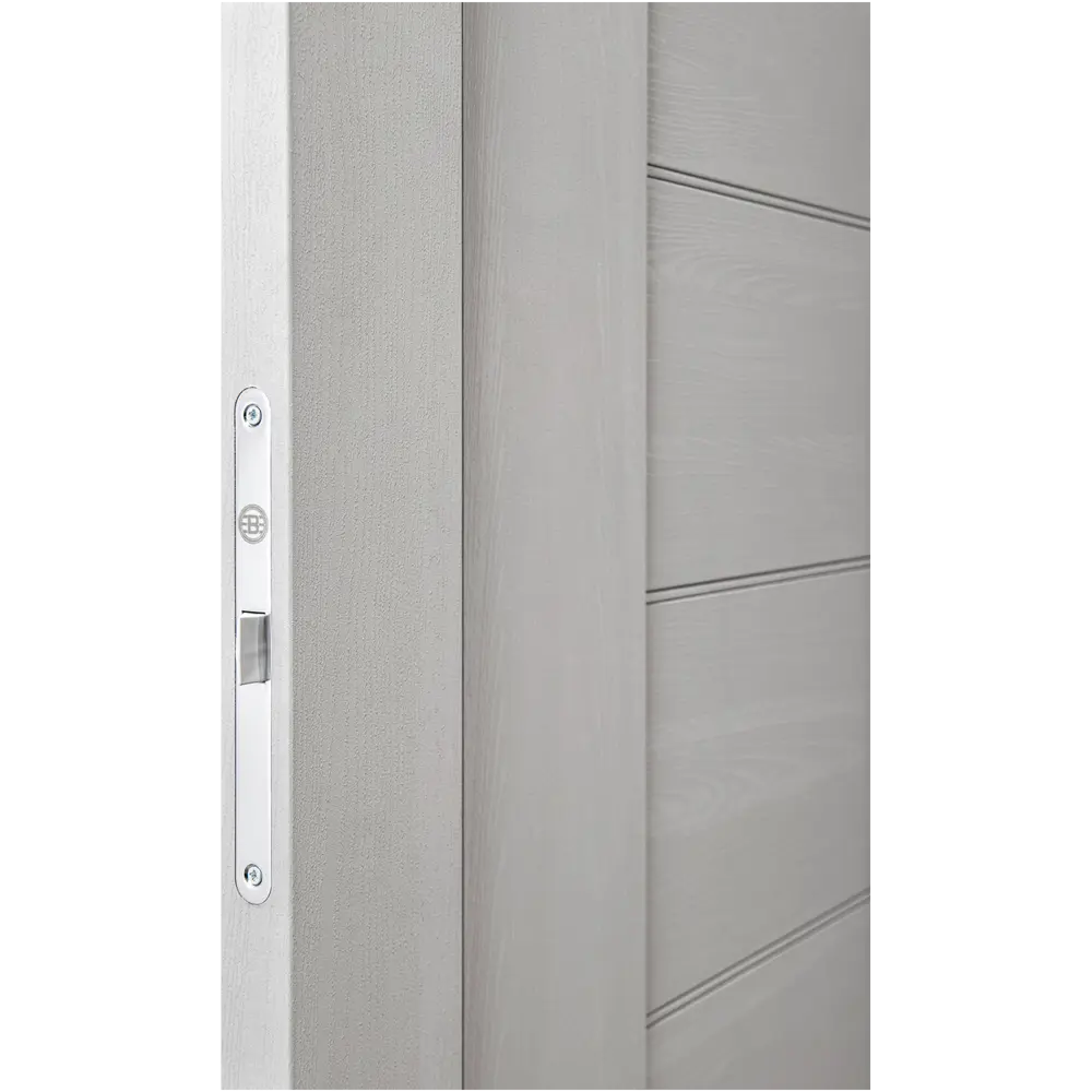 Дверь межкомнатная глухая Легда-29.1 80x200 см Hardflex серый с замком и петлями PORTIKA STLM-2153840 - Вид №3