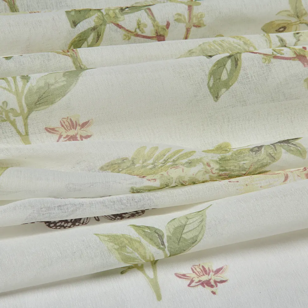 Тюль на ленте 250х260 см цвет зелёный AMORE MIO STLM-2041664 - Вид №1