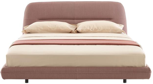 Ligne Roset Двуспальная кровать из ткани с мягким изголовьем sun-id-1494332 - Вид №1