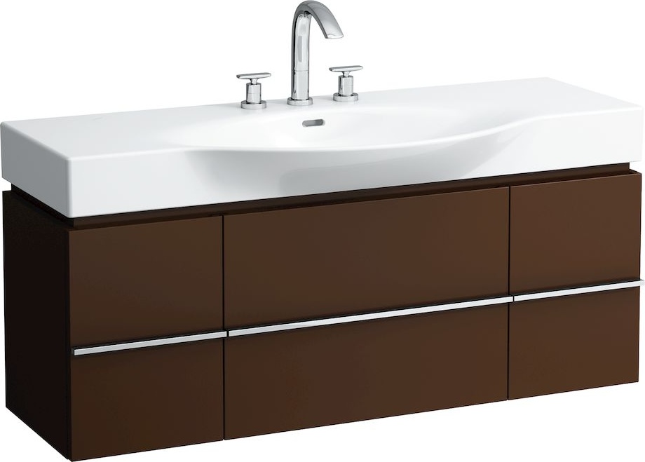 H4013020754751 Шкафчик под раковину, для раковин 811704, 812704, 2 выдвижных ящика с 2 дверцами, 2 стеклянные полки LAUFEN PRO - Вид №8