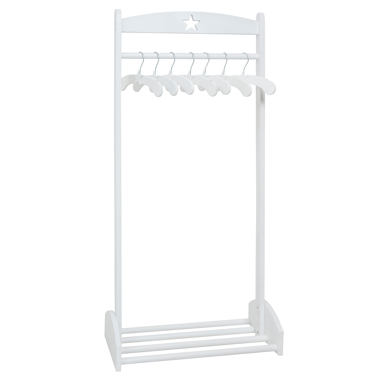 Детская вешалка-плечики, белая со звездочкой VAMVIGVAM  282109 Белый Santreyd  - Вид №6