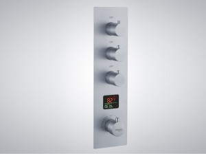 Термостатический электронный смеситель для душа с 4 отверстиями