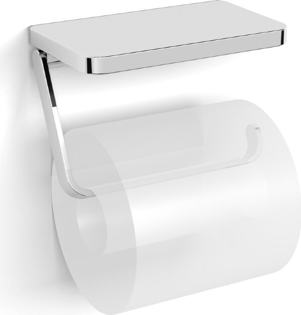 35041B Бумагодержатель подвесной с полкой цвет хром LANGBERGER Accessories - Вид №1