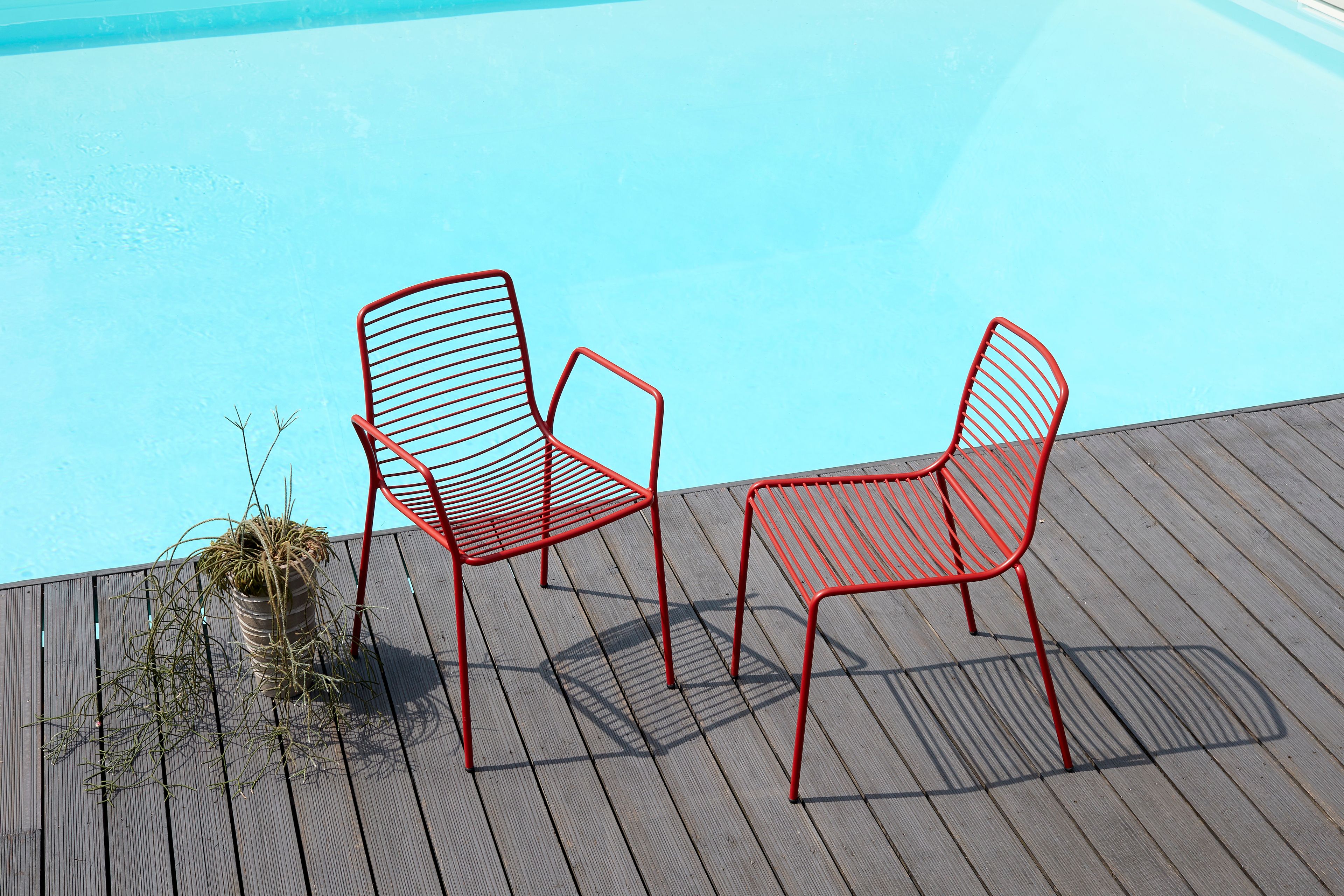 Стальной штабелируемый стул с подлокотниками S-CAB Лето ARCH-00055949 - Вид №8