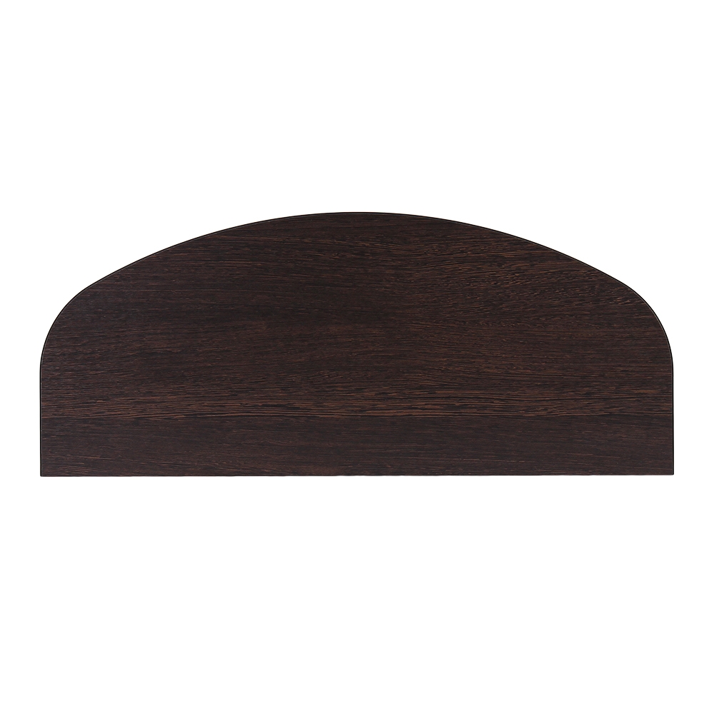 Полка фигурная , 800x250x16 мм, дуб венге LJPS0449 Public Steel Россия  - Вид №1