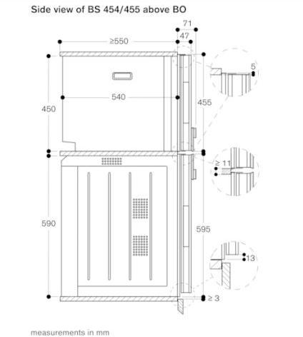 Gaggenau Комбинированная стеклянная печь Serie 400 Bs455111 - Вид №1