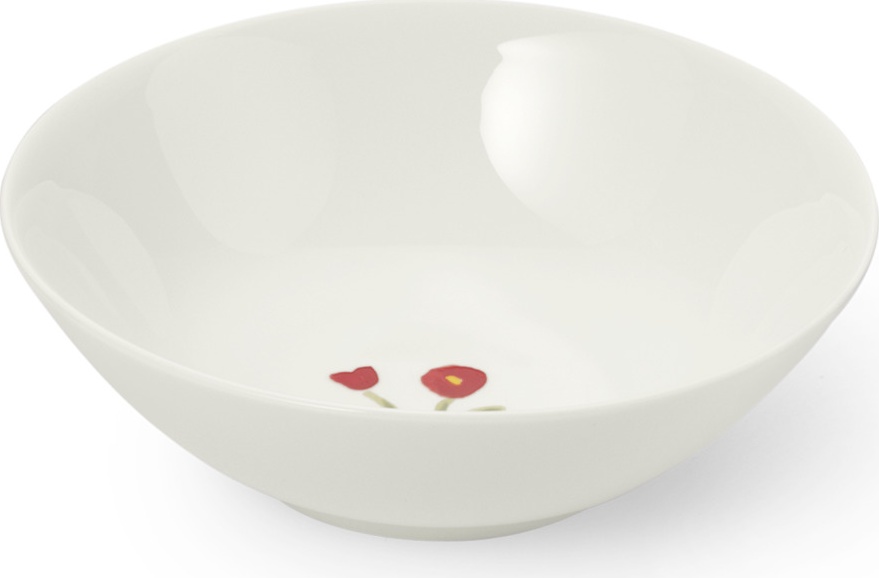 10639874 Dibbern Салатник индивидуальный Dibbern "Впечатление.Красные маки" 16см Фарфор 