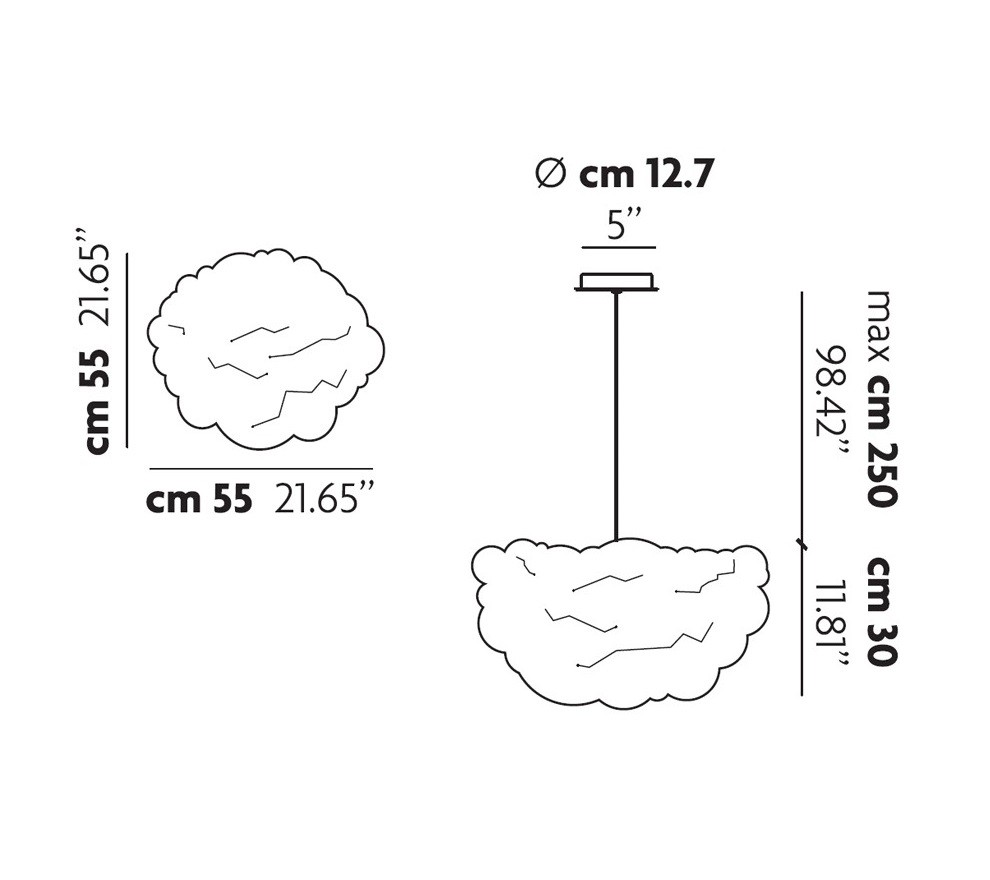 Studio Italia Design Nuvola SO3 CR потолочный светильник 100144 - Вид №3