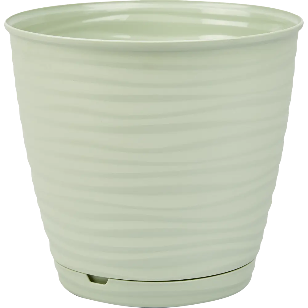 IDI LAND Saffron - стильный цветочный горшок светло-зеленый с поддоном 84533069 STLM-0051416