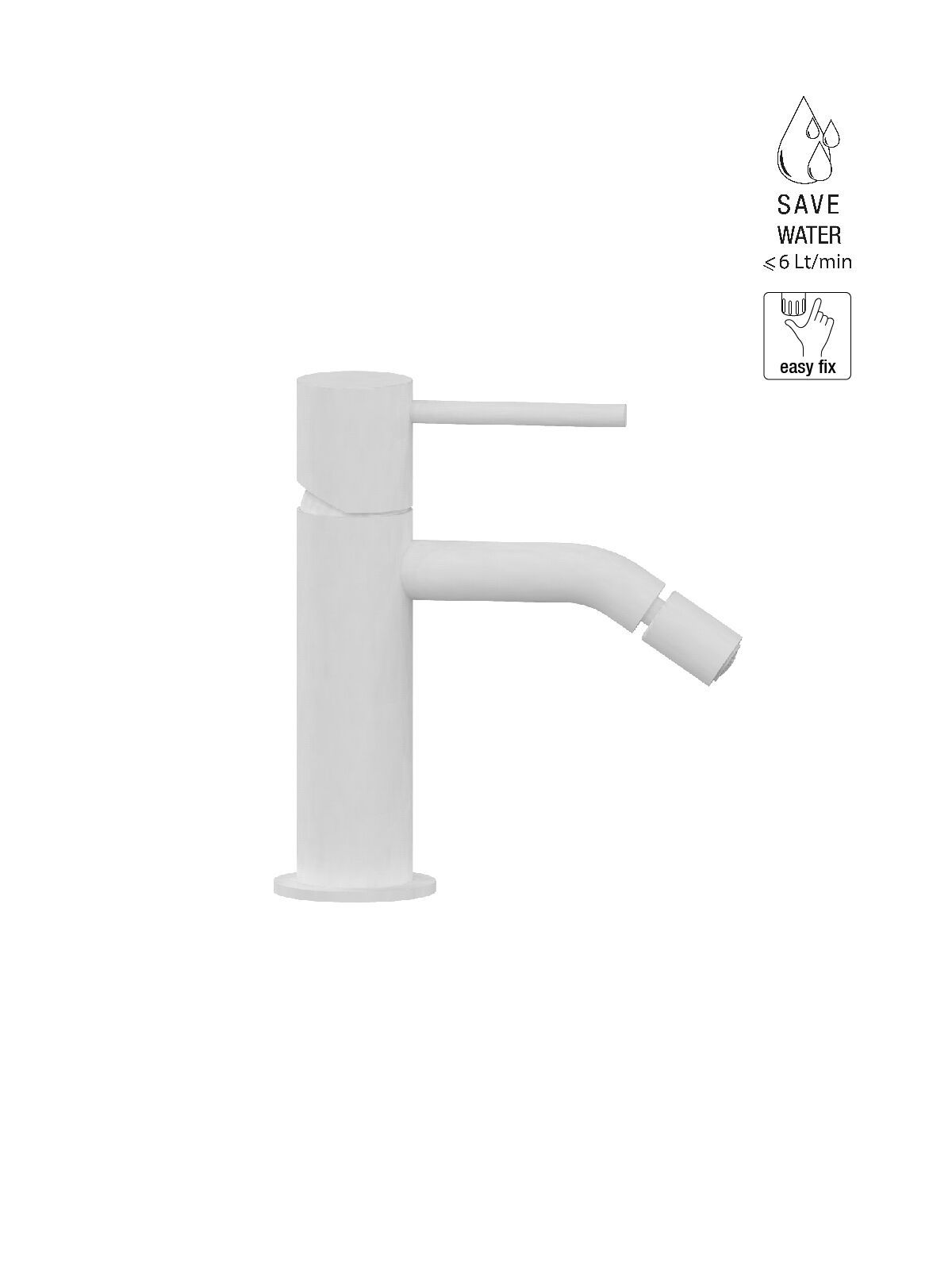 Однорычажный смеситель для биде без слива Rubinetterie Frattini Pepe XL ARCH-00007840 - Вид №13