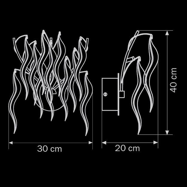 Бра Lightstar Mocco 792634 LIGHTSTAR ФЛОРИСТИКА 079287 Хром  - Вид №1