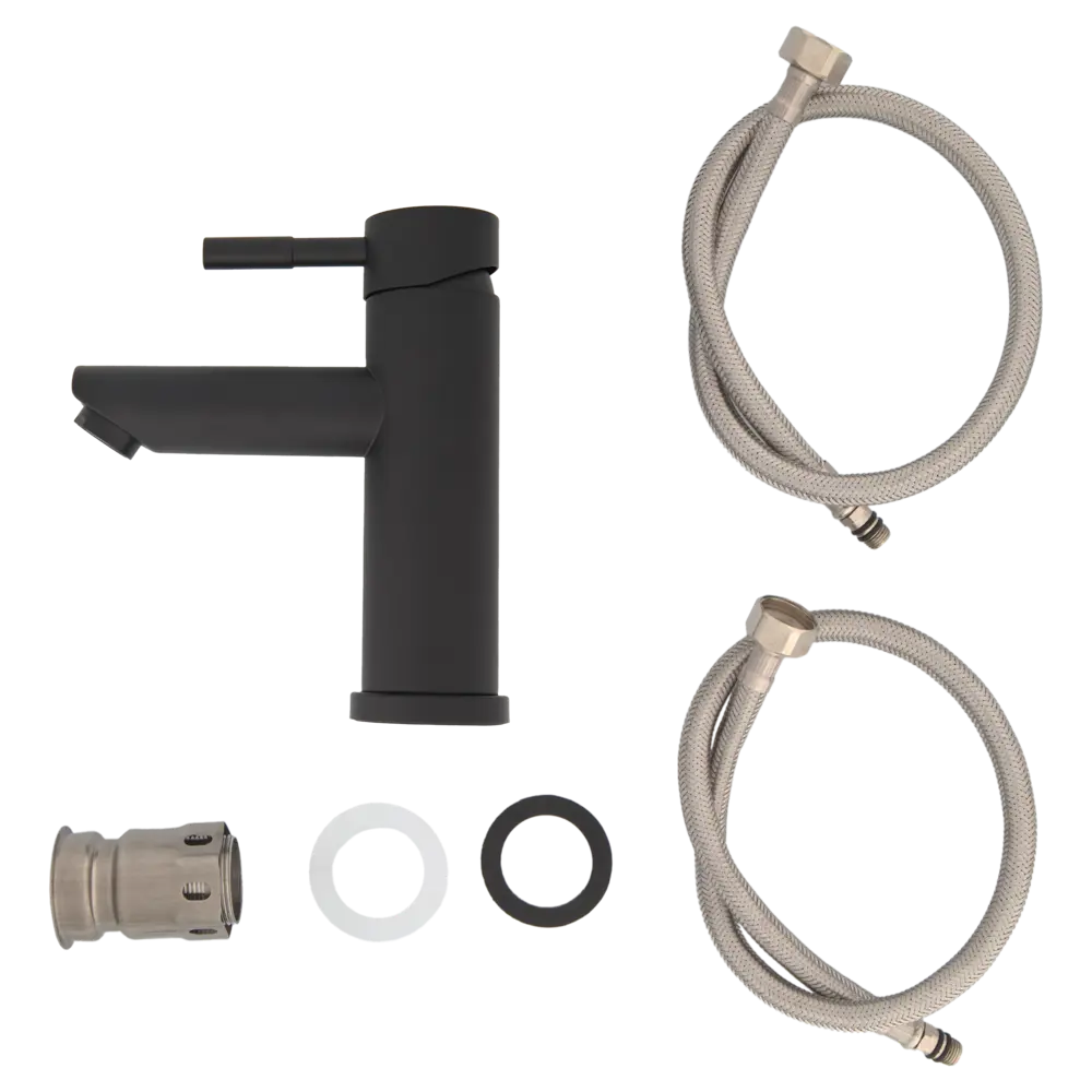 Смеситель VIDAGE Лаго для раковины — элегантный черный с керамическим картриджем 89360863 STLM-1480461 - Вид №3