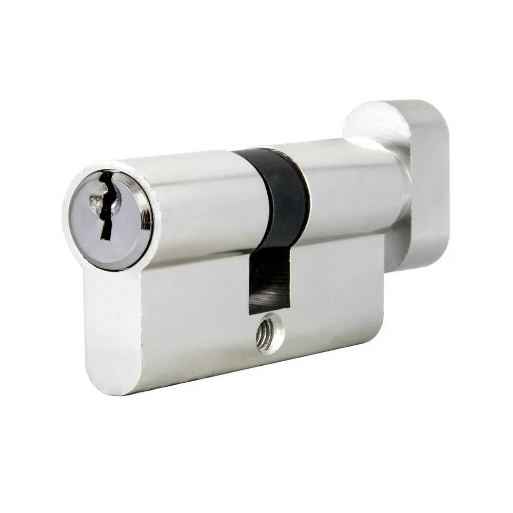 AJAX Цилиндр AX102/60 ключ-вертушка хромированный для входных дверей 83738358 STLM-0044089