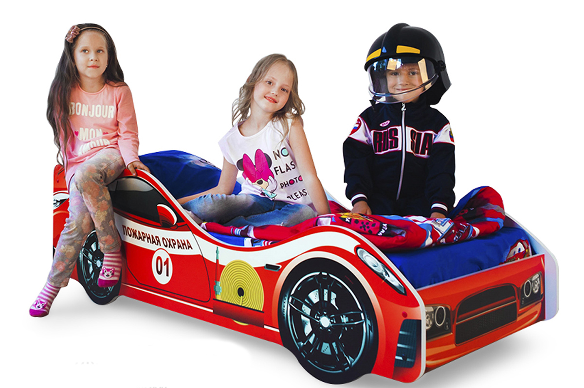 Детская кровать-машина "Пожарная охрана" БЕЛЬМАРКО  326747 Красный Santreyd  - Вид №3