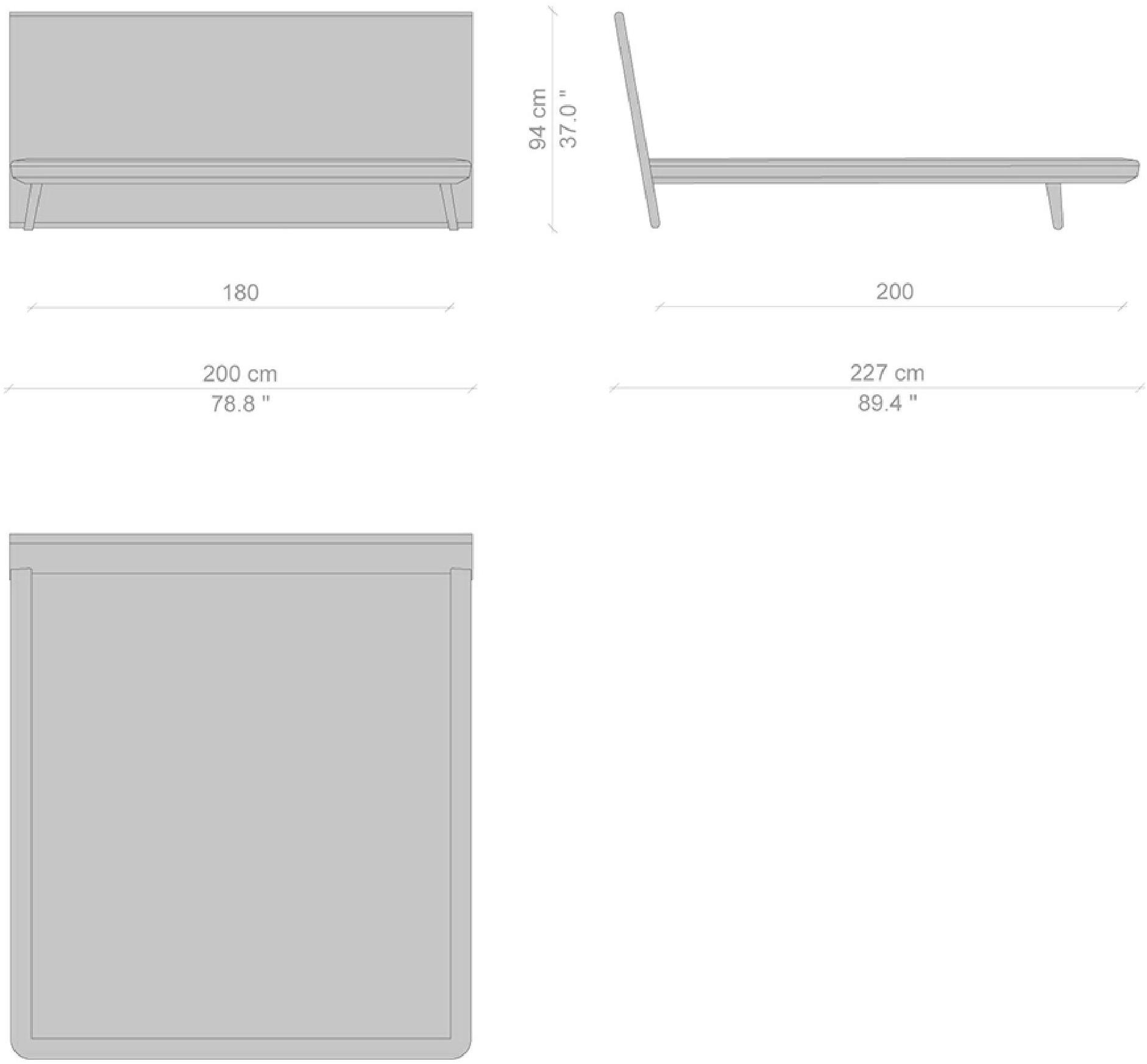 Cassina Кровать с изголовьем из ясеня  L42  - Вид №37