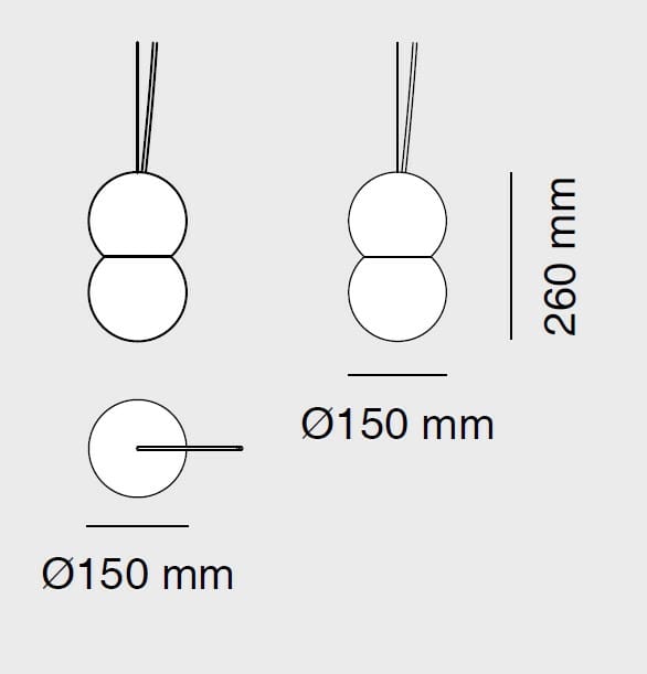 Светодиодная подвесная лампа в BETALY® 9010 novantadieci INFINITO ARCH-00077222 - Вид №3