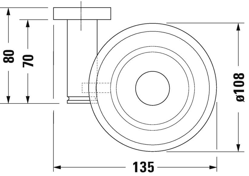009918..00 D-Code Мыльница Хром Duravit - Вид №1