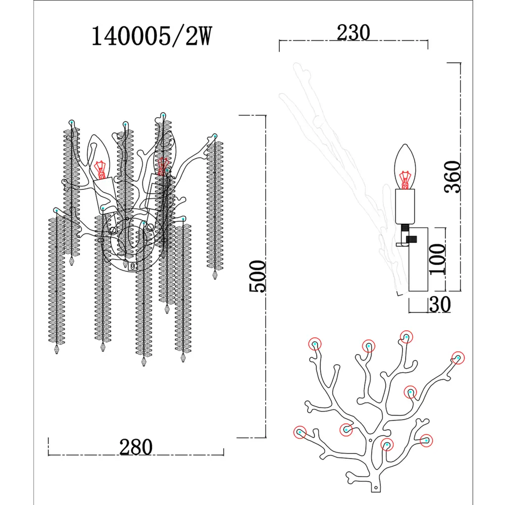 Светильник бра настенный Escada Girvas цвет золото STLM-2047568 - Вид №8