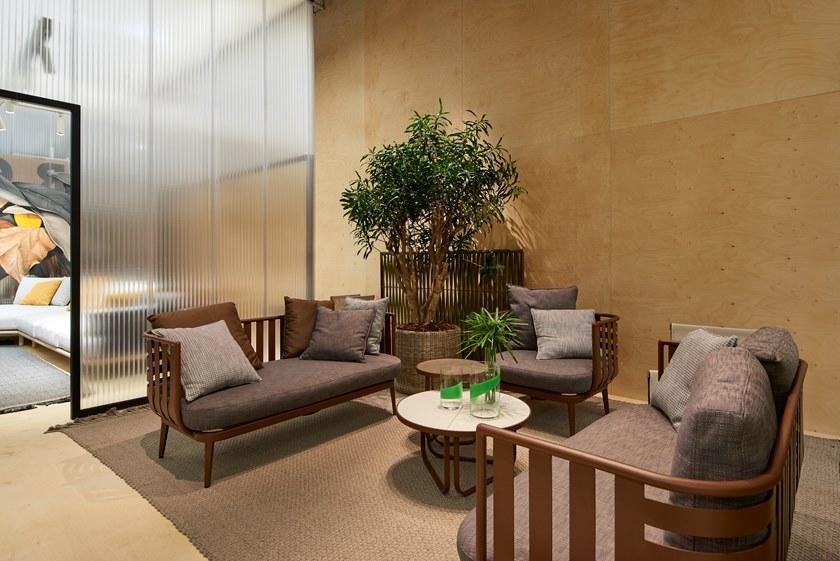 RODA 2-местный садовый диван из алюминия и ткани Thea sun-id-1494532 - Вид №4