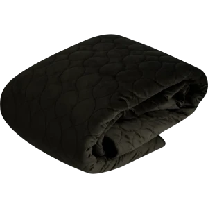 Покрывало Овалы 220x240 см, велюр, цвет шоколад