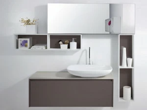 LASA IDEA Подвесной туалетный столик с зеркалом Metropolis