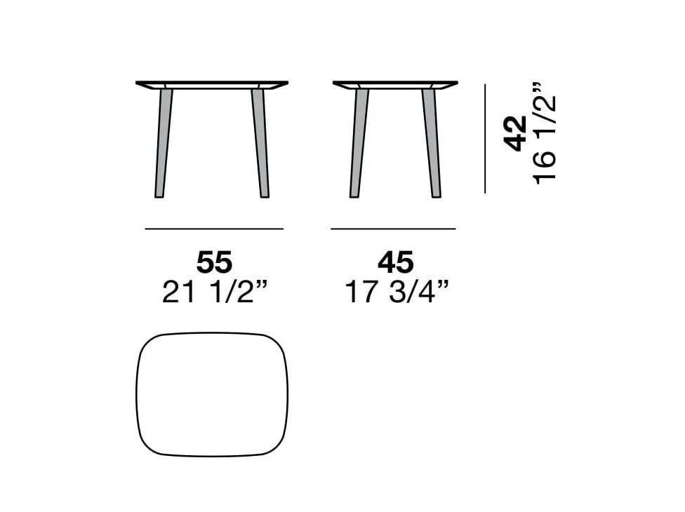 Деревянный прямоугольный журнальный столик Alf DaFrè LIFE ARCH-00098591 - Вид №2