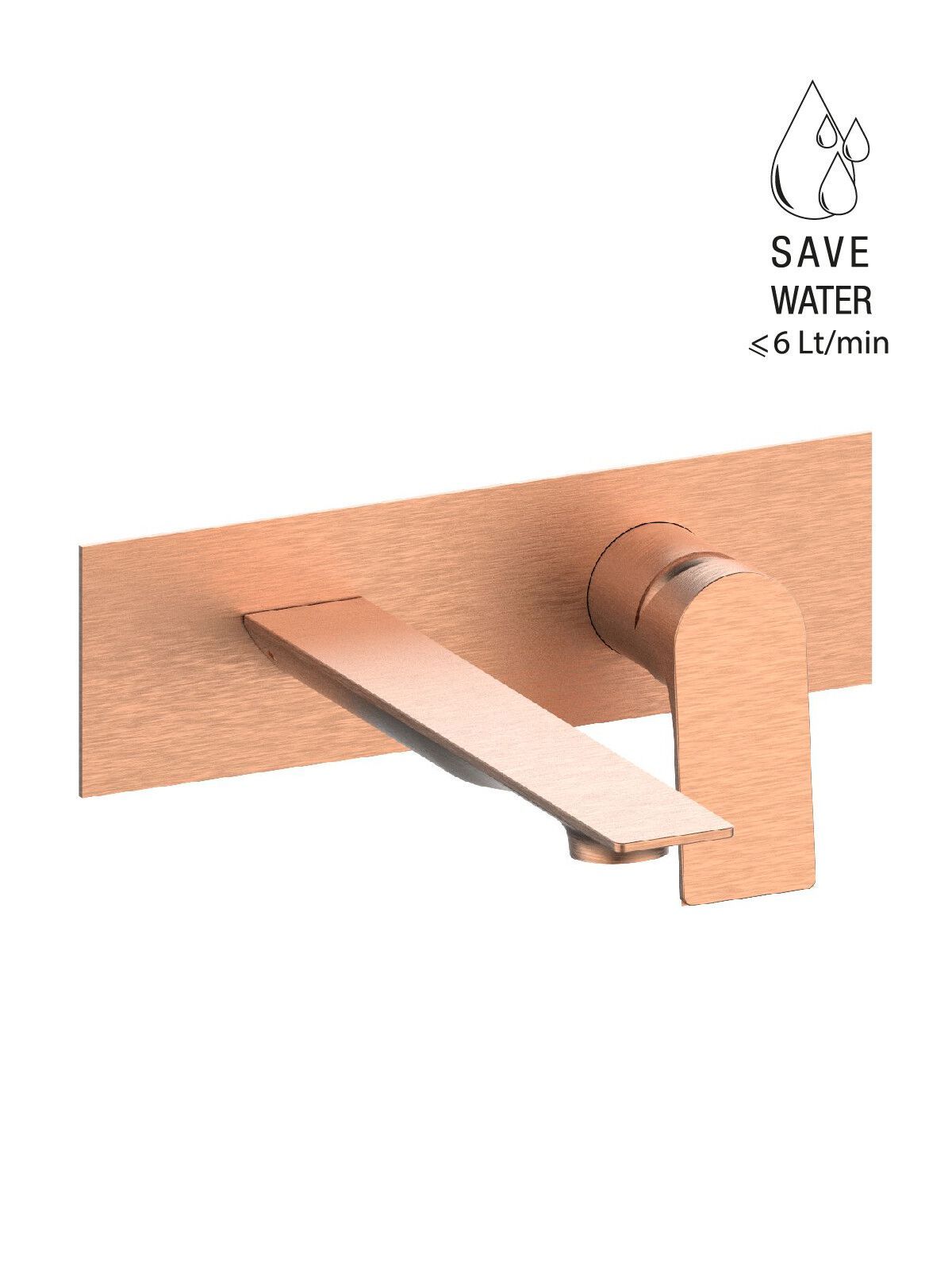 Настенный смеситель для раковины с пластиной Rubinetterie Frattini Нарцисс ARCH-00076852 - Вид №3