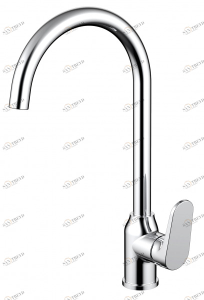 Смеситель для кухни с высоким поворотным изливом ELER F7191238CP-RUS bravat