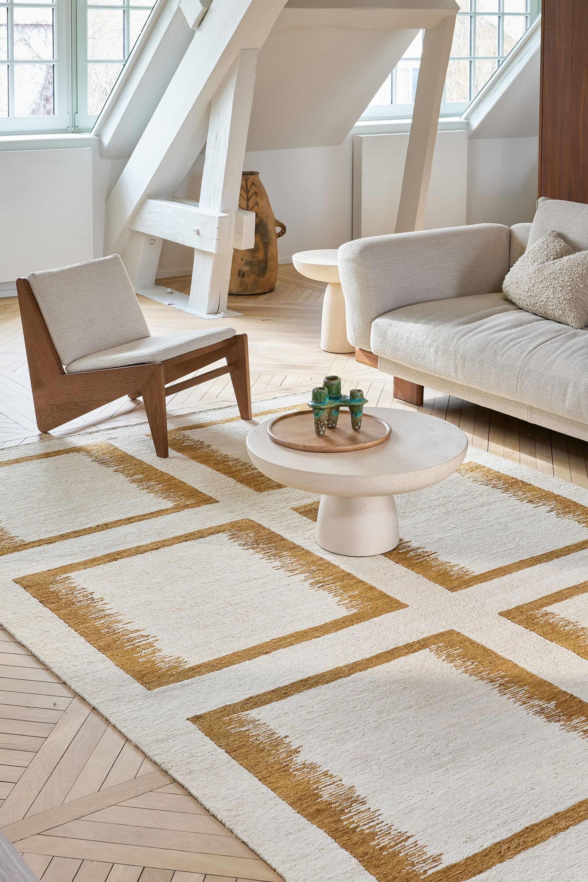 Ковер ручной работы из мешковины Toulemonde Bochart остров ARCH-00135130 - Вид №2