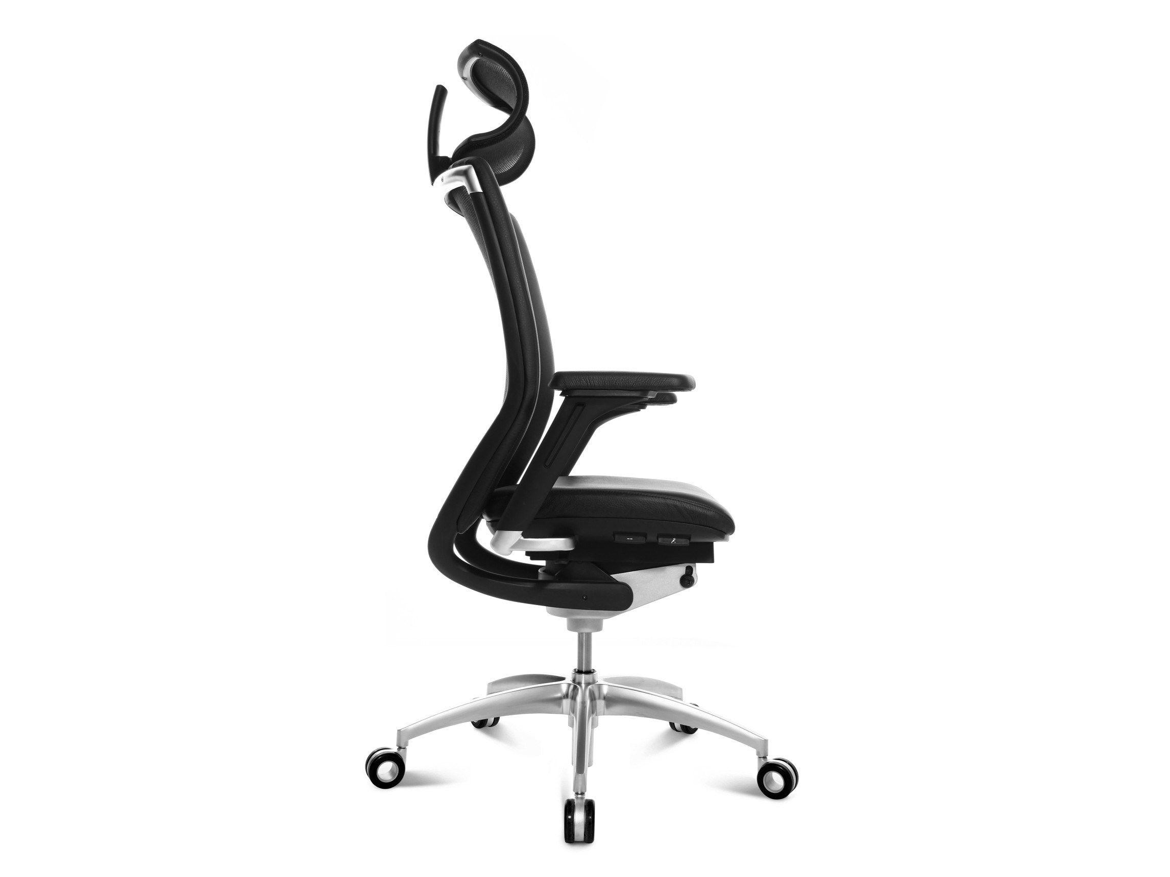 5-спицевое кожаное регулируемое по высоте офисное кресло Wagner ARCH-00085281 - Вид №2