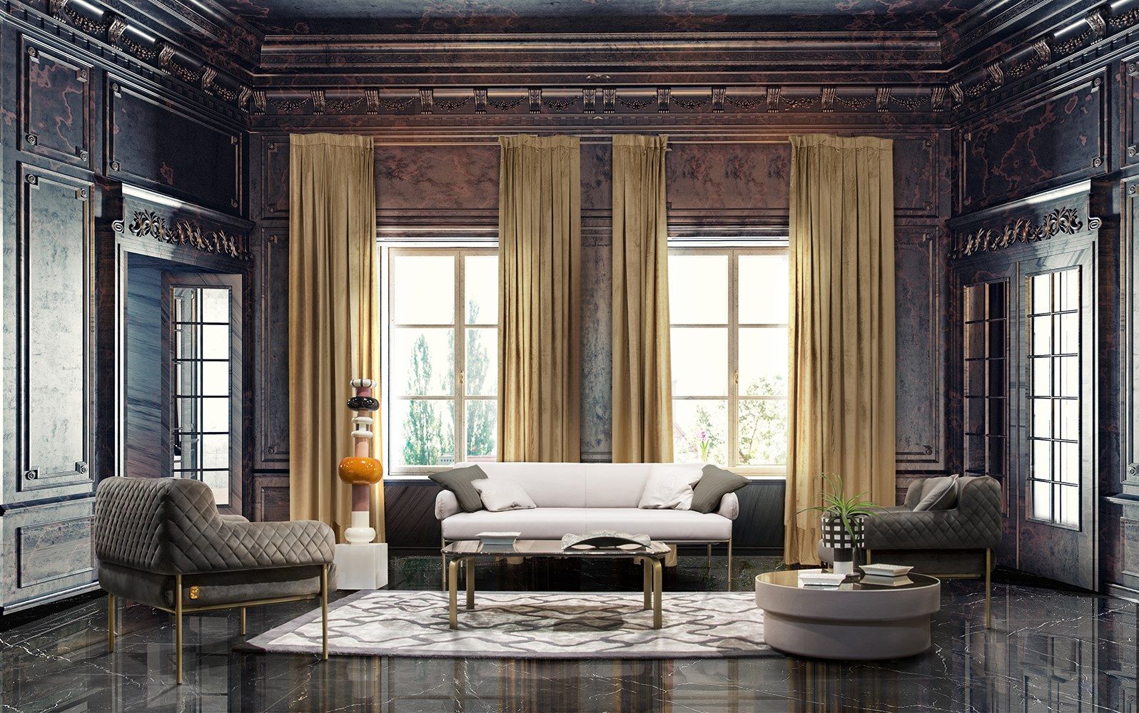 Кожаный диван Formitalia Женева ARCH-00047385 - Вид №3