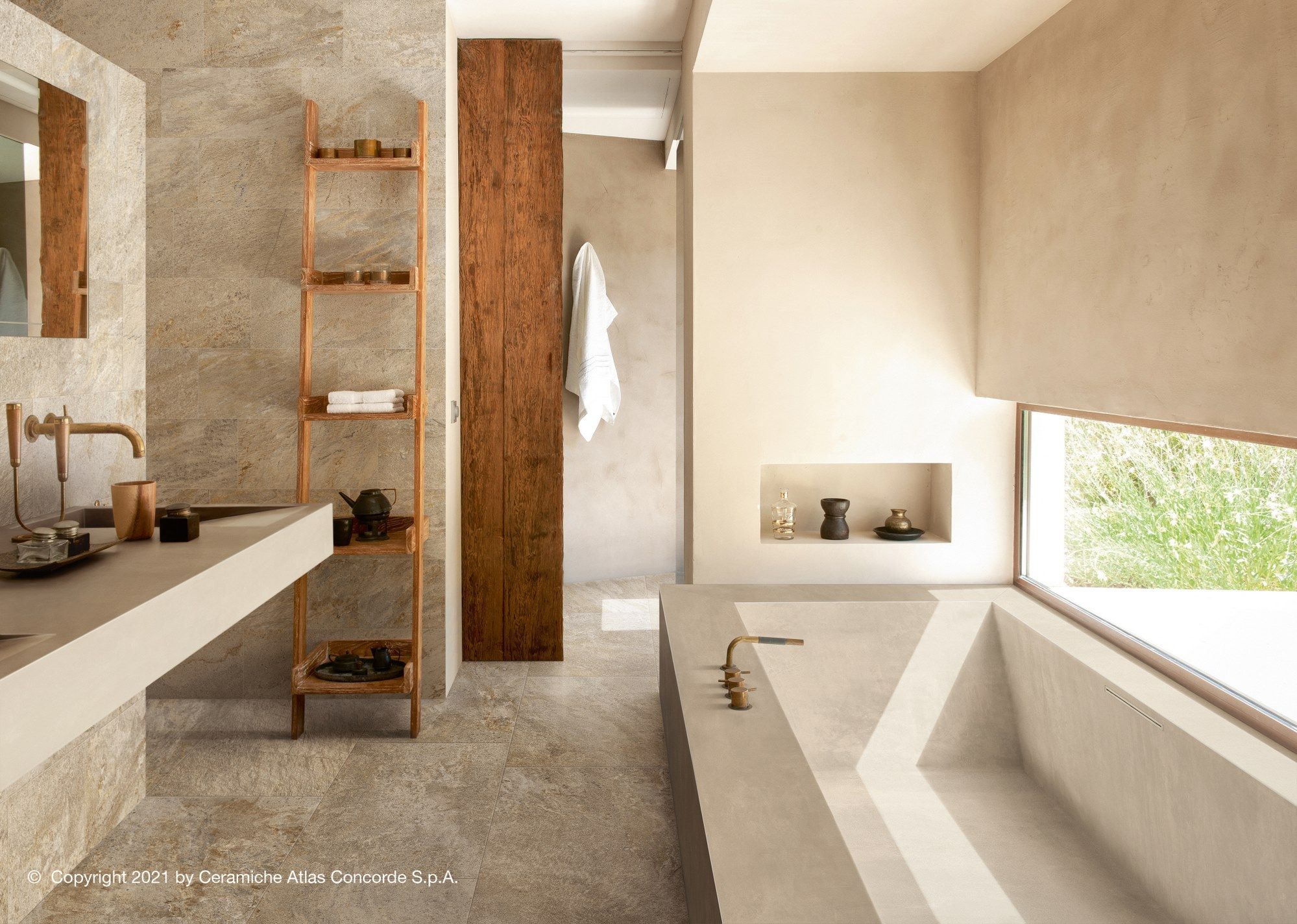 Пол / облицовка керамогранита с эффектом камня Atlas Concorde Norde ARCH-00026085 - Вид №45