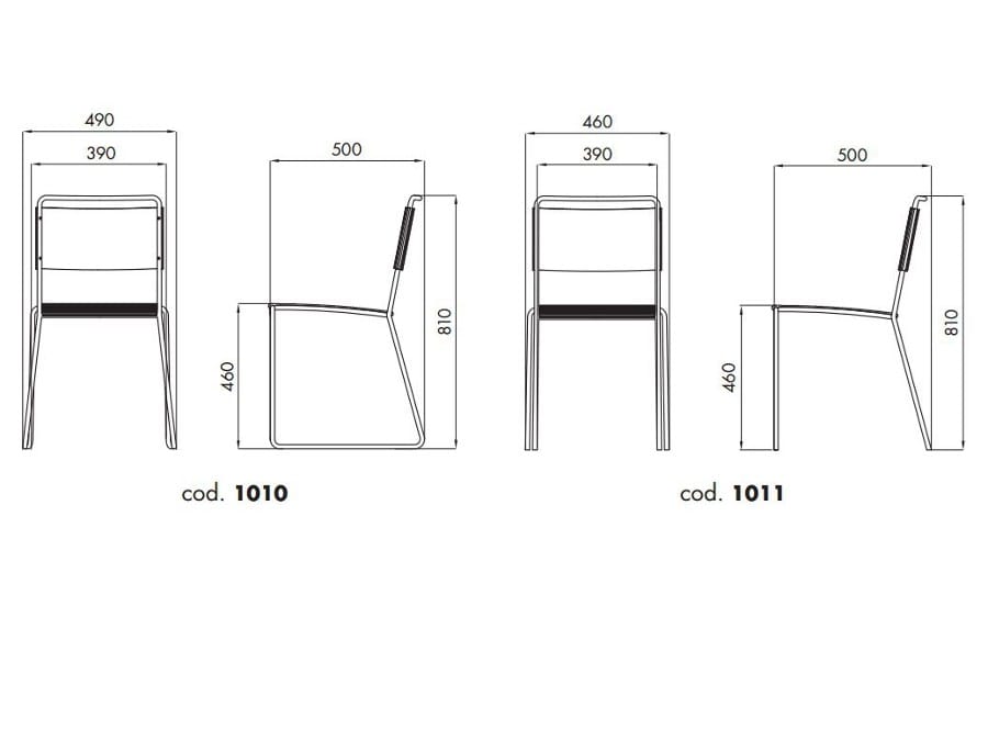 Штабелируемый стул для салазок ALMA DESIGN Estrosa ARCH-00119382 - Вид №8